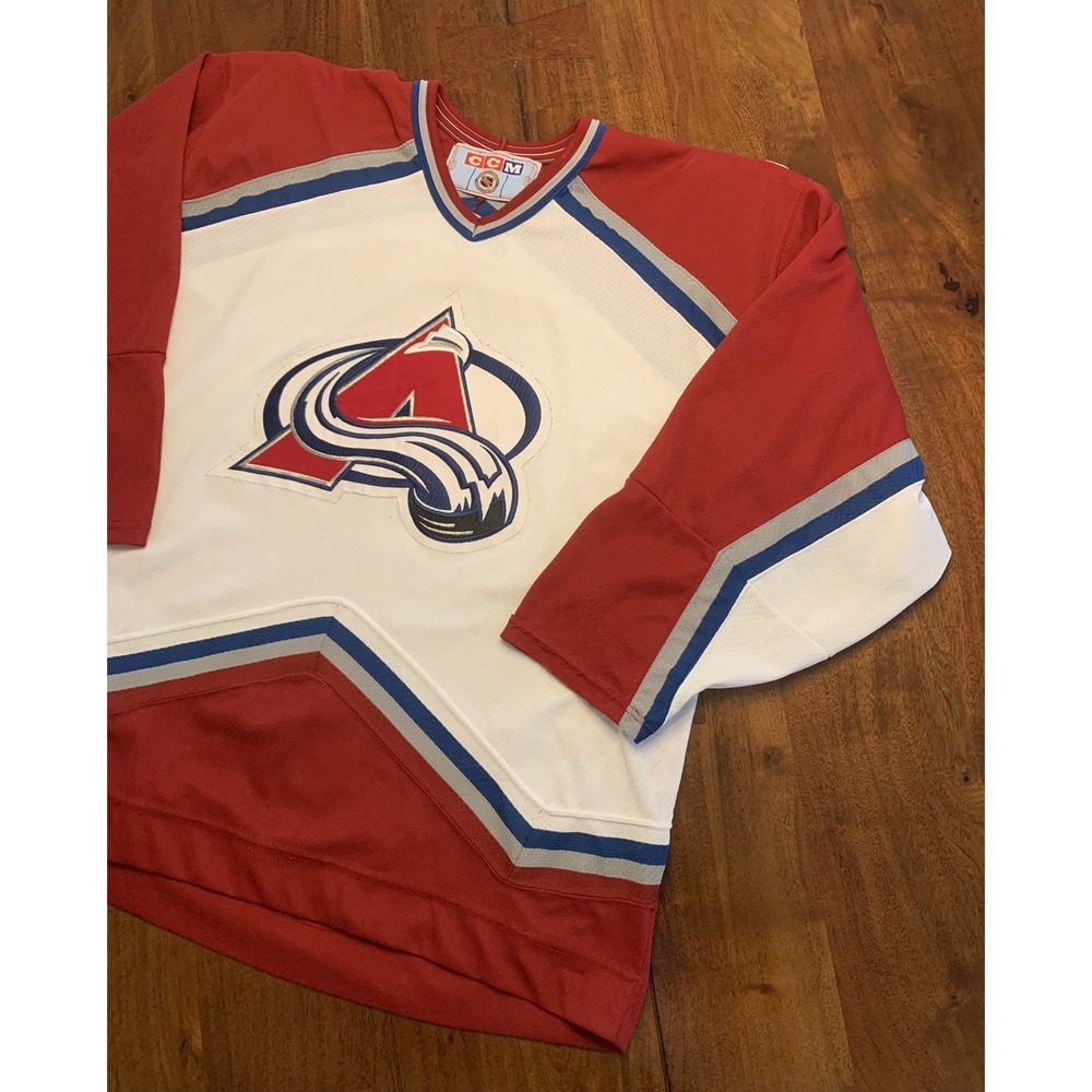 Vintage Colorado Avalanche CCM Jersey Mens XL NHL Air-Knit Hockey Made In Canada